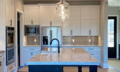 Custom kitchen designed and built by J. Wilson Construction